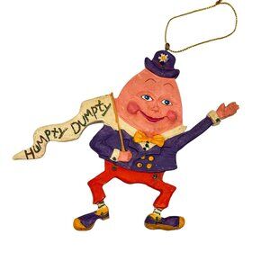 Kurt S. Adler Humpty Dumpty Double-Sided Ornament Hand-Painted Nursery Rhyme